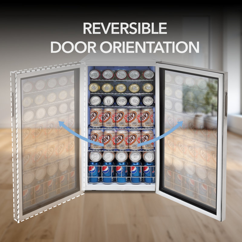 Whynter 127 Cans Freestanding Beverage Refrigerator with Lock