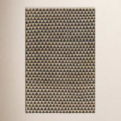 Addy Hand-Woven Geometric Jute Rug