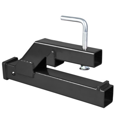 Attelage de remorque robuste à fixation par pince pour godets de tracteur – Adaptateur à boule de 2 pouces, compatible avec Kubota et Deere, supporte les accessoires boulonnés et pour chariots élévateurs, idéal pour le remorquage, noir