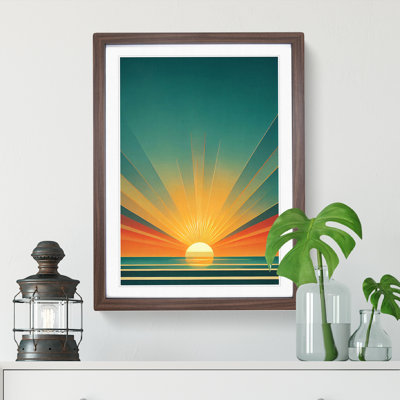 A Gorgeous Abstract Sunset - Framed Print