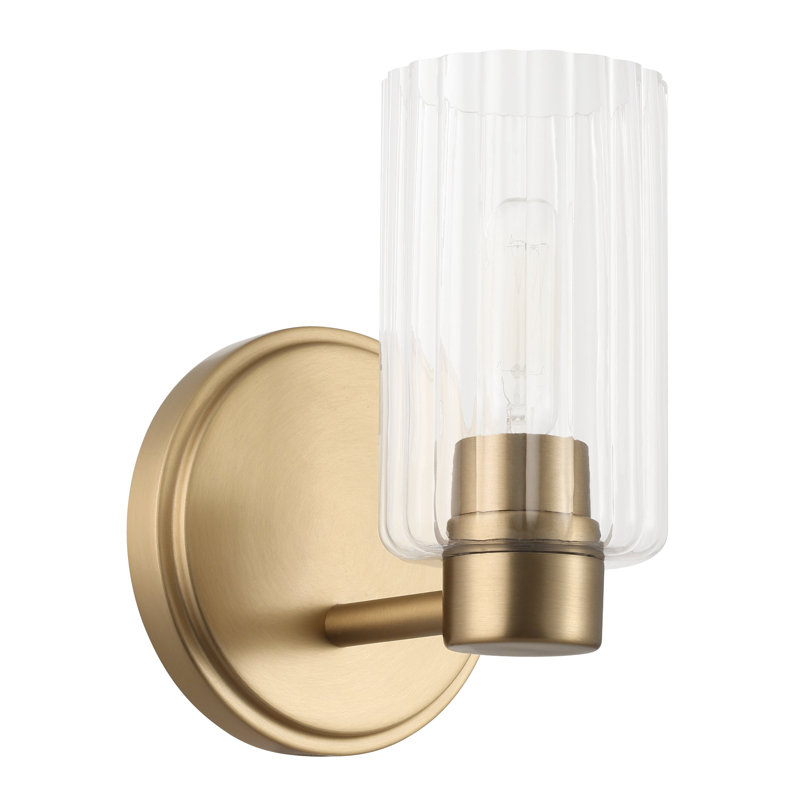 Éclairage pour salle de bain 5 lumières Dungannon, Doré, H 7,25 po x l 5 po x P 5,75 po