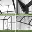 Serre pour l'extérieur de l 12 pi x P 12 pi avec structure à installation rapide renforcée et évent de toit, noir