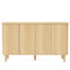 Buffet 59,74 "moderne en noyer avec rangement