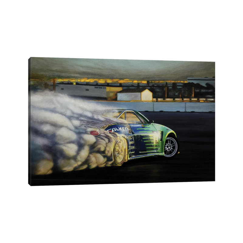 Drigting Car III by J.Bello Studio - Wrapped Canvas Print, 20.32 cm H x 30.48 cm W