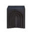 Petite table d'appoint carrée de 15,74 po avec table d'appoint et table de chevet pour salon, noir-1690187387