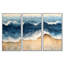 «Tropical Beach», art mural sur toile océanique - Daryl, ensemble de 3 toiles encadrées, décor abstrait côtier-1411296507-1411296511