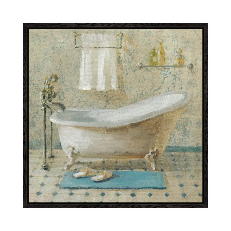 Victorian Bath III by Danhui Nai - Print on Canvas, Black Framed, 66.04 cm H x 66.04 cm W