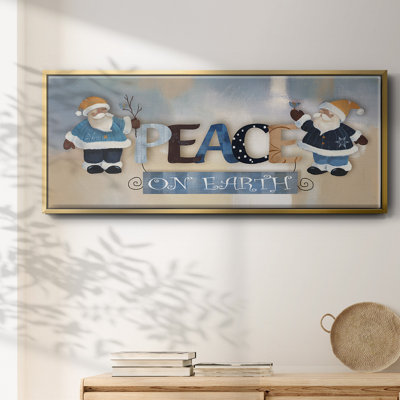 Santa Peace - toile encadrée