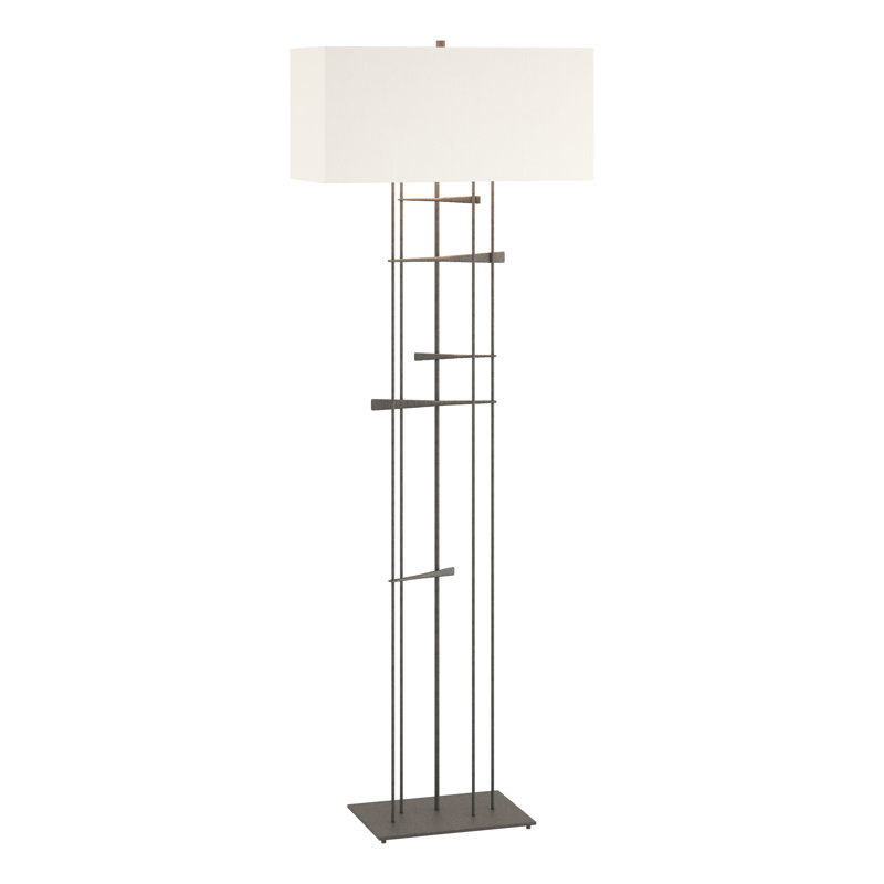 Lampe sur pied 65 po Cavaletti, Anna ton naturel, Fer naturel