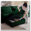 Repose-pieds modulaire en velours côtelé pour canapé-896594619