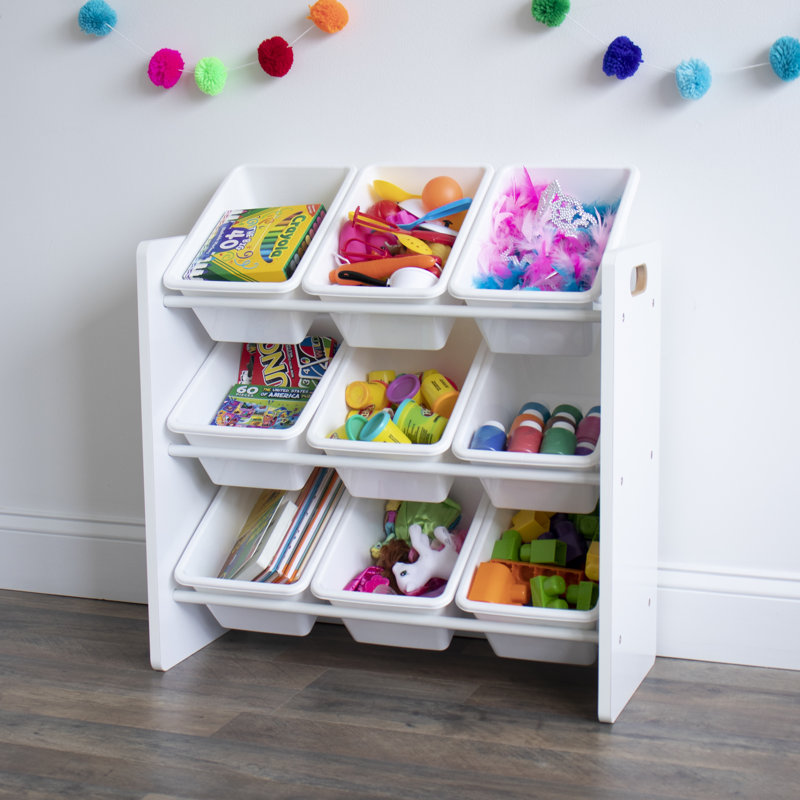 Humble Crew Toy Organiser with Bins, White