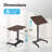 Cordless Auto-Lifting Adjustable Standing Desk With Tiltable Desktop, Smooth Height Adjustment, And Mobile Casters