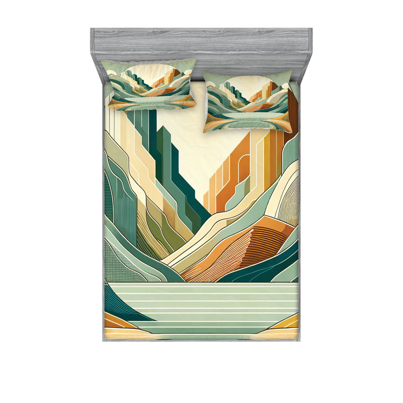 Microfiber Sheet Set, Queen Sheet Set with 2 Pillowcases