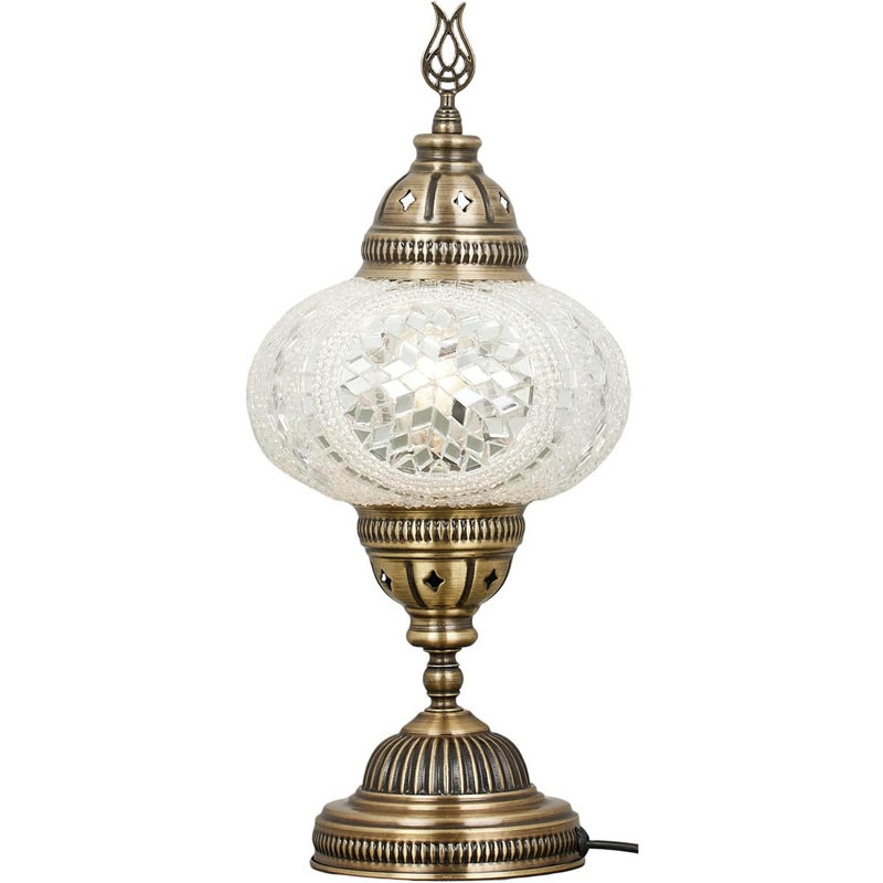 Metal Table Lamp, White