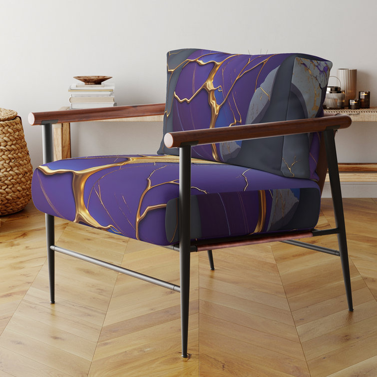 Cress - Fauteuil d'appoint rembourré en marbre