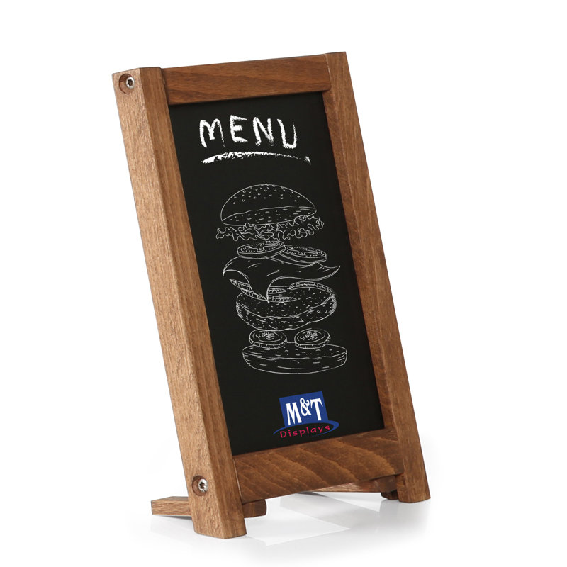 MT Displays No Fiberboard Freestanding Chalkboard