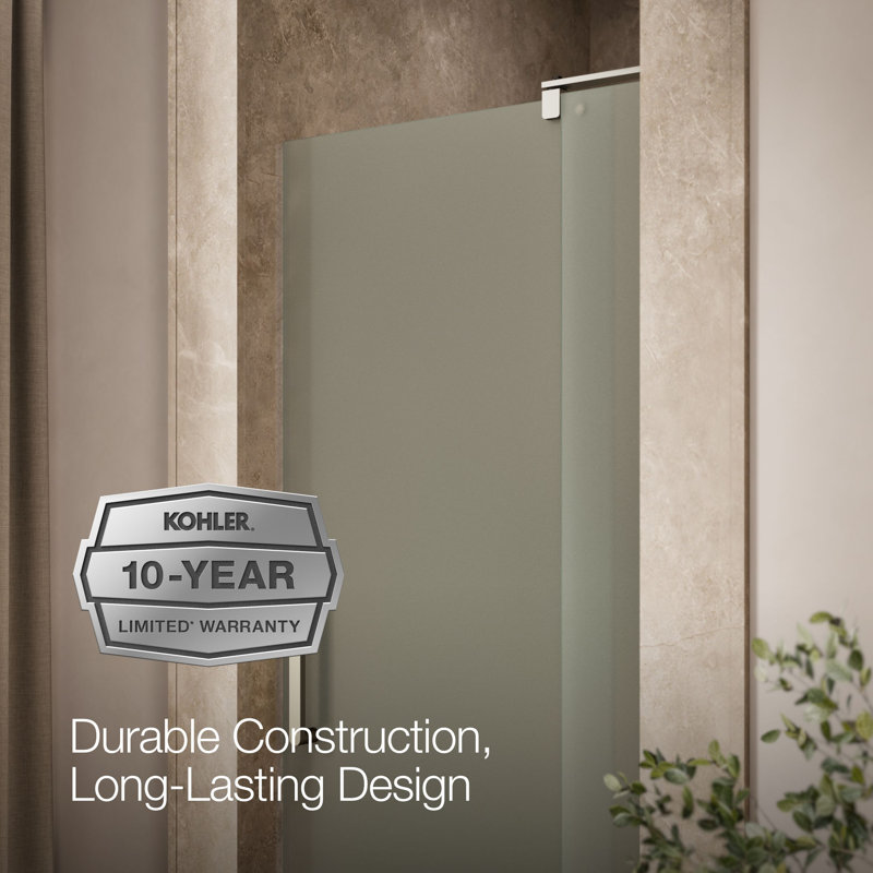 Revelpivot Shower Door, 70-In H X 31-1/8 - 36-In W, With 1/4-In Thick Frosted Glass