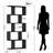 5-tier Geometric Bookcase, S-shaped Modern Bookshelf Set Of 2, 62.6" Tall Room Divider Book Shelf, Decorative Display Shelf-1237869782