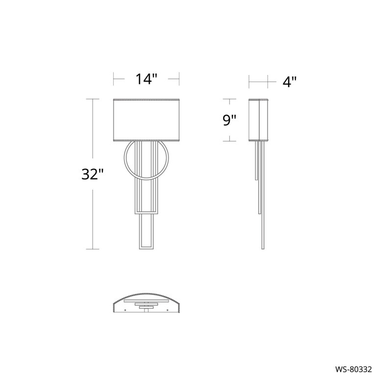 Sartre Metal LED Flush Mounted Sconce