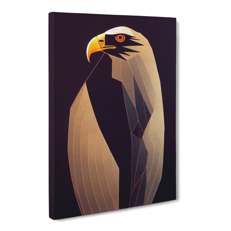 Wimberley Eagle Minimalism - Wrapped Canvas, 50cm H x 35cm W x 3cm D