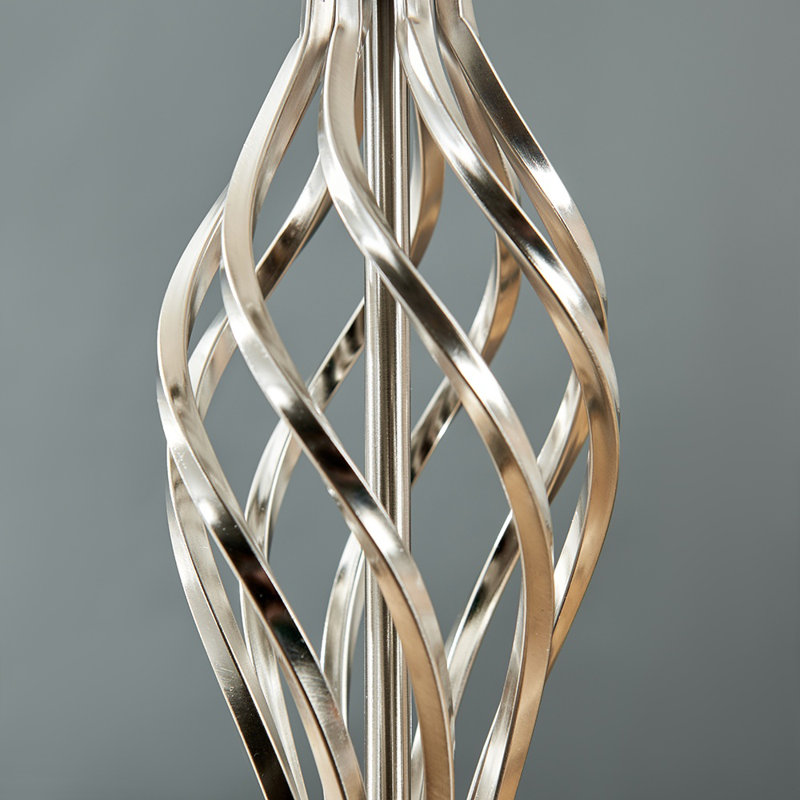 Mancia Metal Table Lamp, Chrome, No