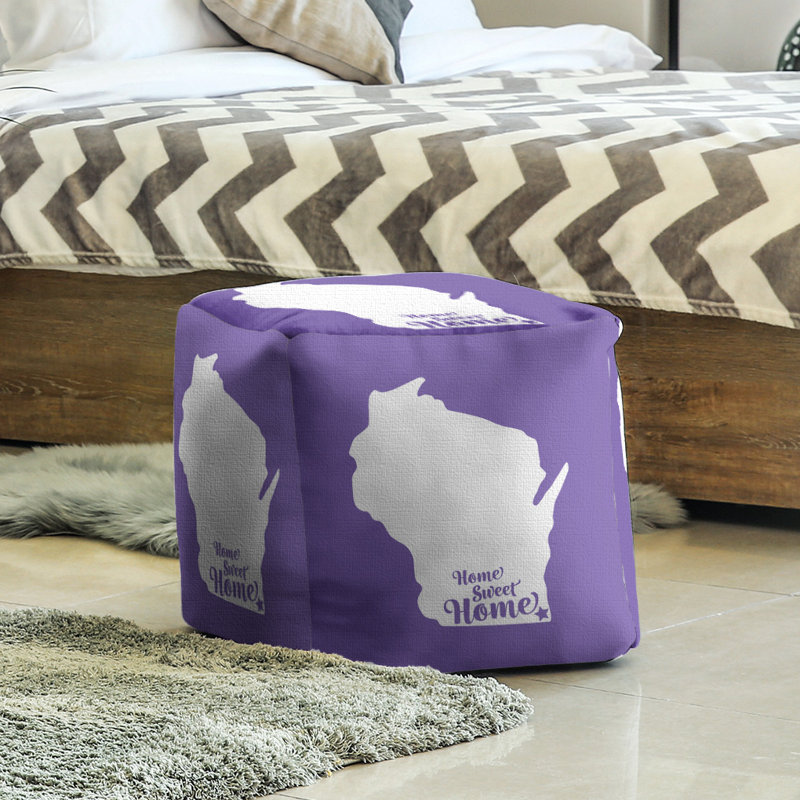 Repose-pieds à cubes kenosha the home, Mauve