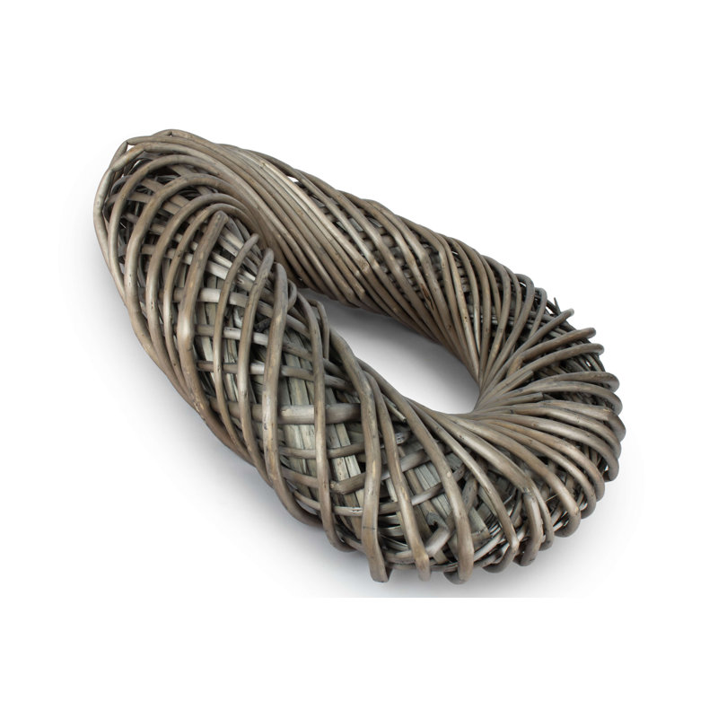 Wicker 50cm Heart Shaped Wreath