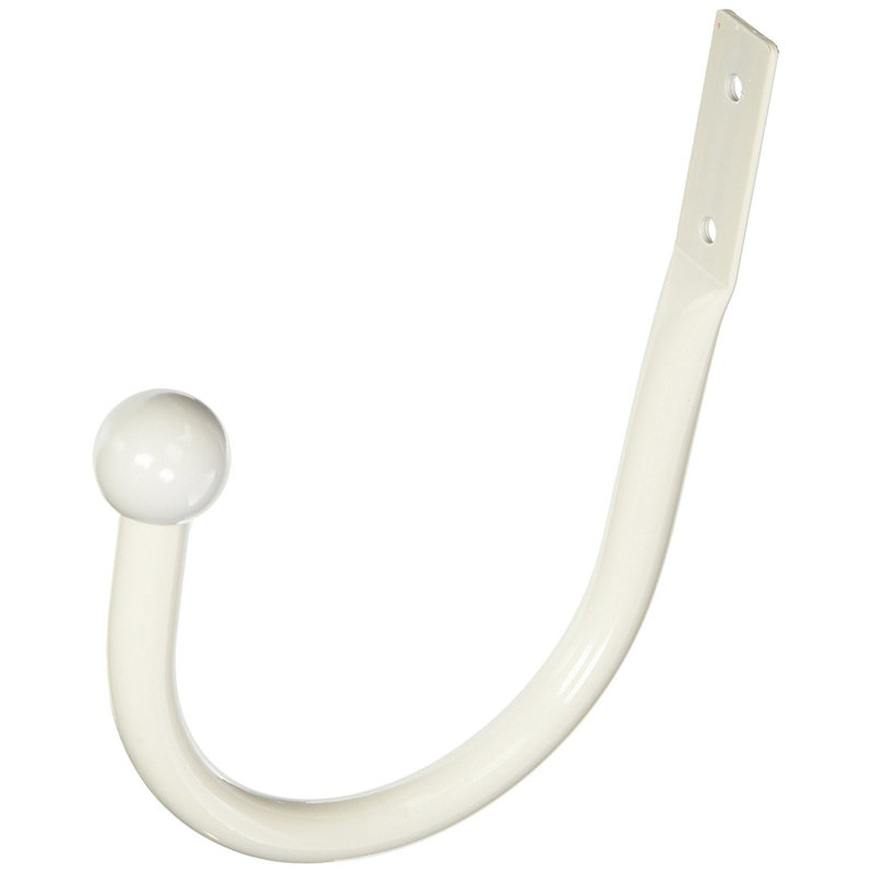 Snediker Curtain Holdback, Glossy White