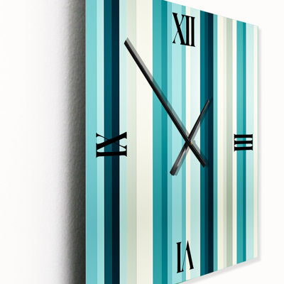 Janmarco - Horloge murale moderne rayée