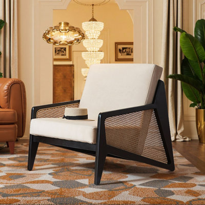 Chaise de loisir en bois massif de style nordique