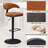 Swivel Height Adjustable Faux Leather Barstool-480198591