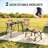 Robust Camp Table,Foldable Table,Portable Table with Two Adjustable Heights