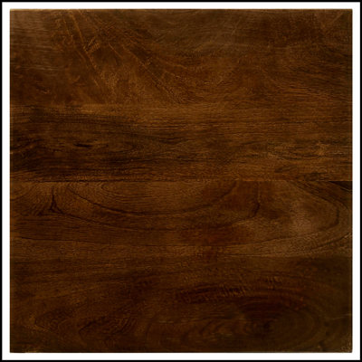 Table d'appoint brun foncé et bronze industriel avec pieds en trépied, parfaite pour un décor moderne et industriel