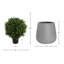 UV Rated Outdoor Boxwood Topiary with Fiberstone Planter