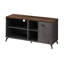  Meuble télé 47 po avec rangement en bois récupéré brun et gris patiné
