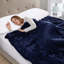 Climax Super Soft Reversible Mink Faux Plush Fur Fleece Blanket Throw-51051214-113449947