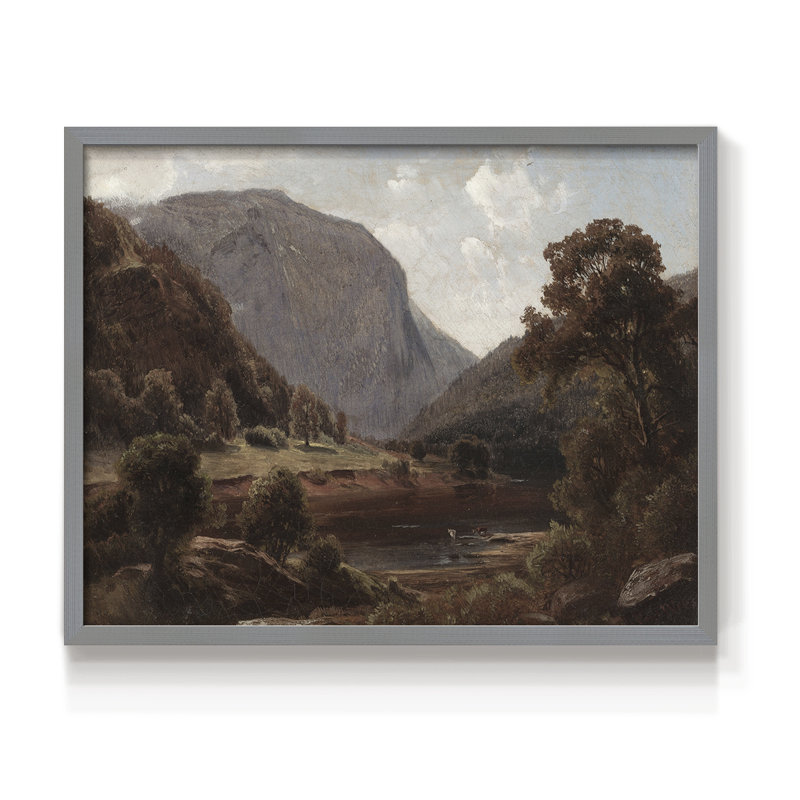 Paysages rétro-CDLxxxxi - reproduction encadrée - réversible