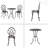 3PC CAST BISTRO SET