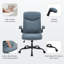 Office Chair, Executive Chair, Ergonomic Chair, Tilting Function, Headrest, Folding Armrests, Padded Seat-484623134