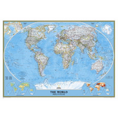 Carte murale du monde classique