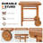 Acacia Wood Outdoor Dining Table