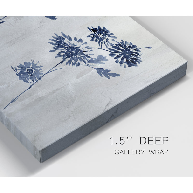 Indigo Row - reproduction sur toile tendue, H 40 po x l 20 po x P 1,5 po