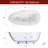 Unionstone 59'' x 30.75'' Undermount Soaking Solid Surface Bathtub