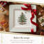 Christmas Tree POLKA DOT SQUARE PLATTER 10"
