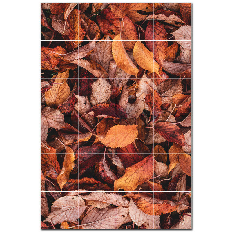 Murale en céramique 4,25 po x 4,25 po Autumn Photo Autumn