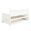 Lit de jour simple en bois avec lit gigogne simple