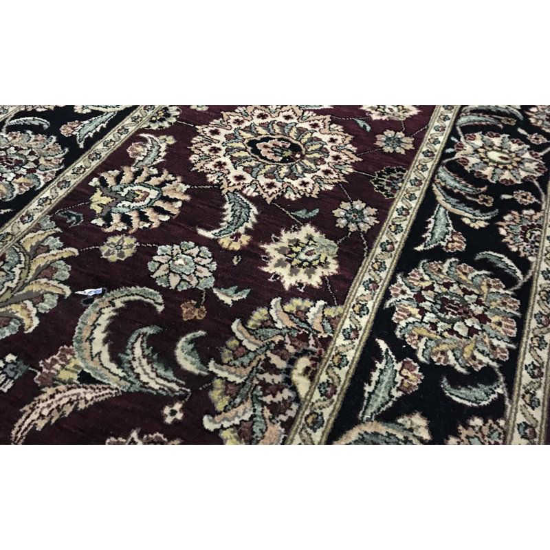 Hand-Knotted High-Quality Red Runner