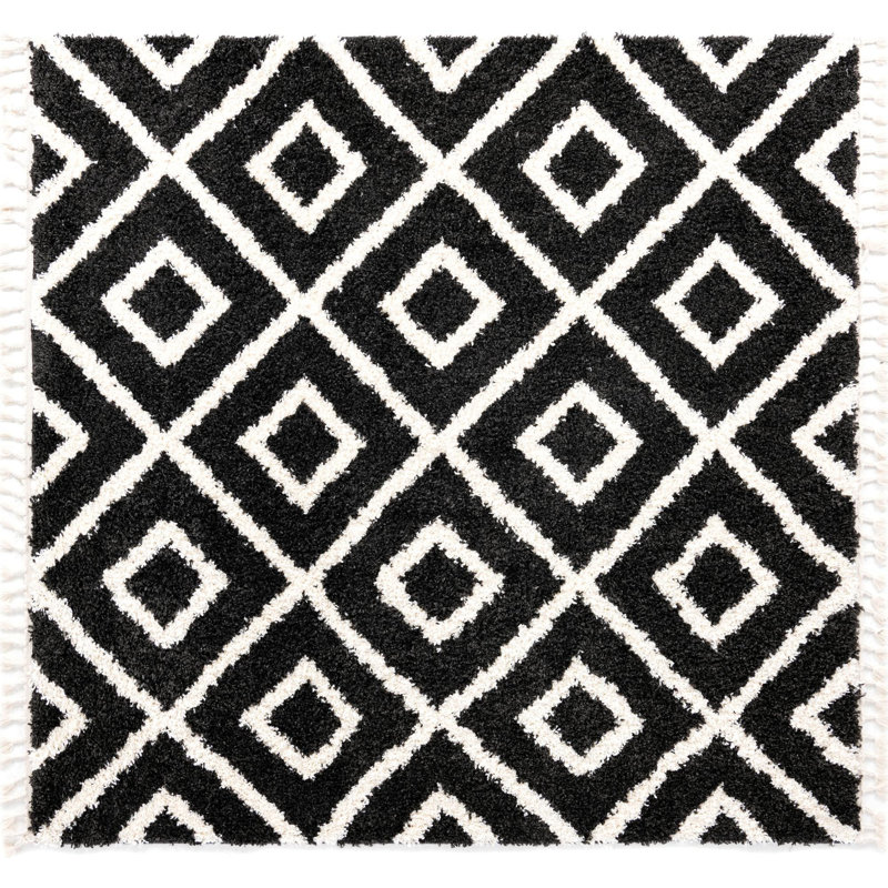 Bikales Geometric Indoor Rug, Square 7'10"