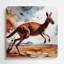 Faune, art mural brun en kangourou rouge-1306915271