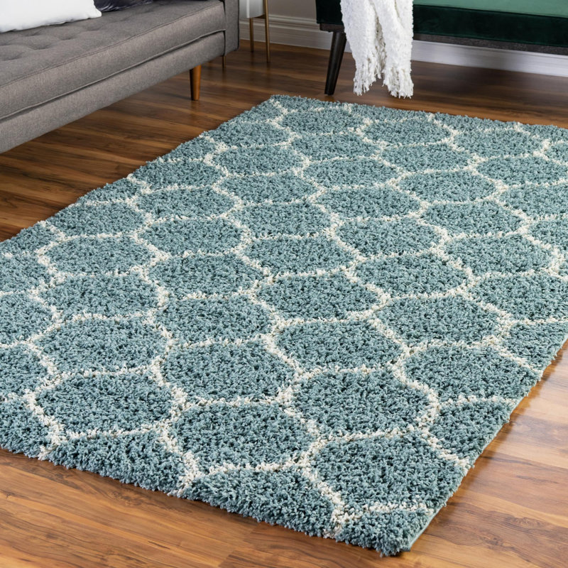 Geometric Indoor Rug, Rectangle 10'8" x 14'